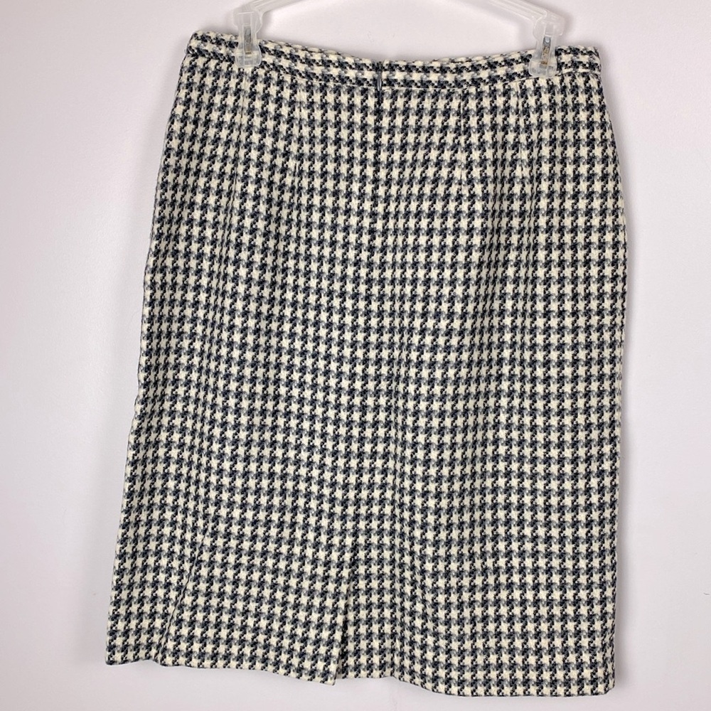 Pendleton 100% Virgin Wool Houndstooth Pencil Ski… - image 4